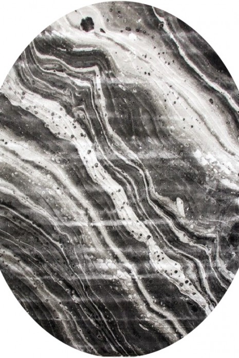 Килим Low Canyon 121 ha grey-d.grey овал